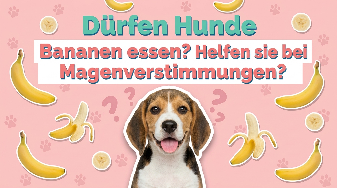 Dürfen Hunde Bananen essen? Helfen sie bei Magenverstimmungen?