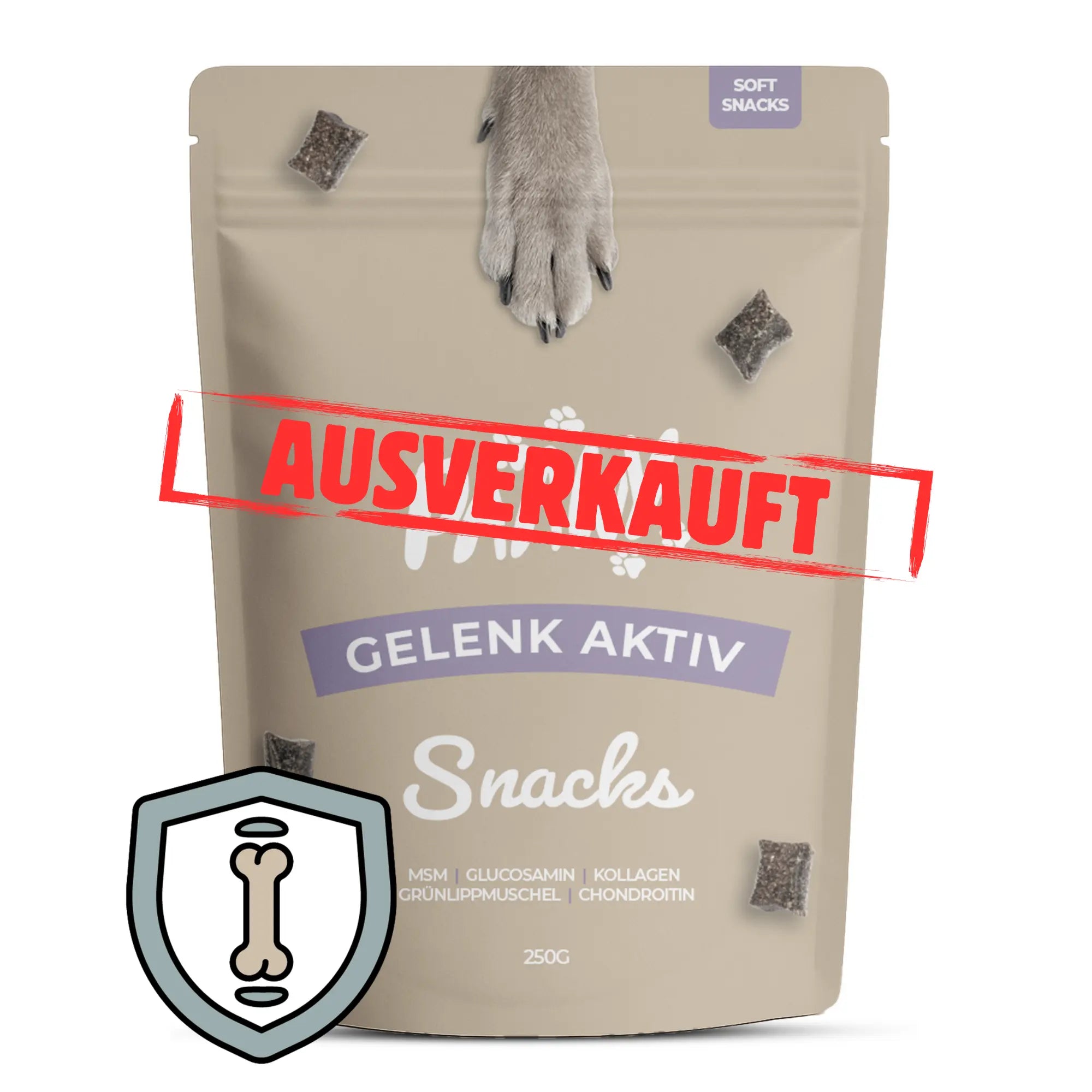 Paawy Gelenk-Aktiv Snacks – Gelenkschutz für Hunde – Mit Grünlippmuschel, Glucosamin & MSM - 180 Stk. pro Packung