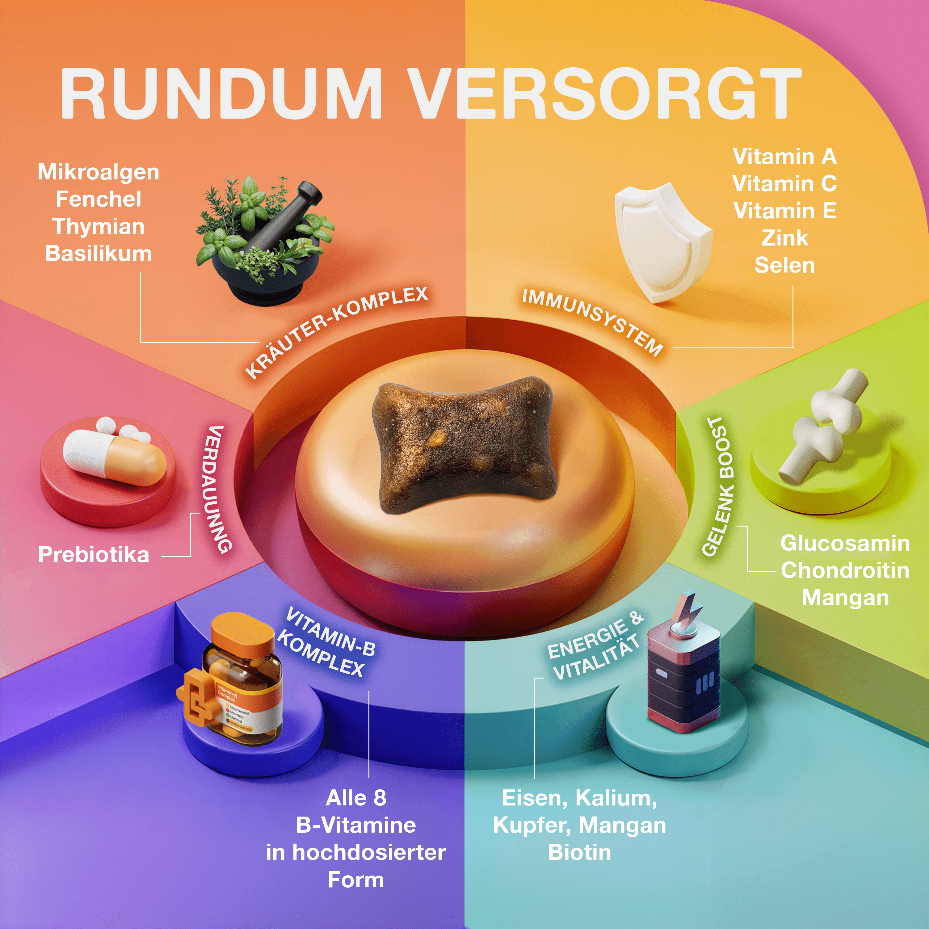 Paawy DailyBoost Snacks – Rundum - Vitalität für Hunde – 29 Vitamine, Mineralien & Kräuter - paawy