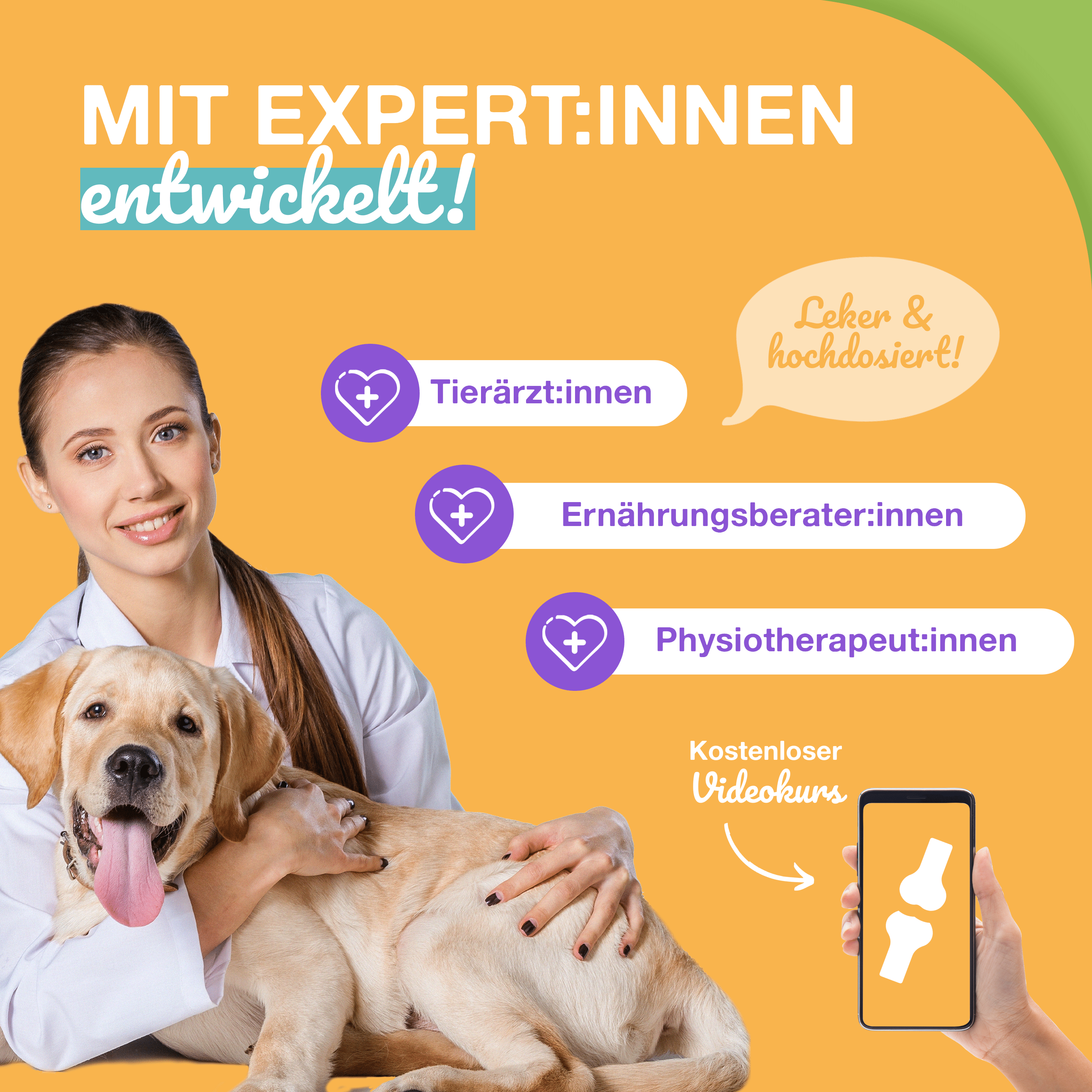 Paawy Fellpracht Snacks – Haut - & Fellpflege für Hunde – Mit Omega - 3, Biotin & Zink - paawy